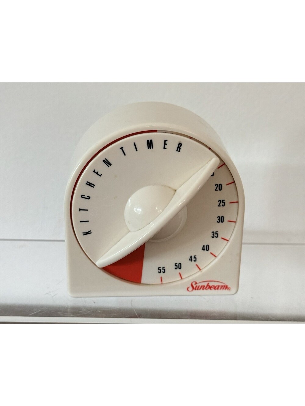 Vintage Sunbeam Kitchen Timer 60 Minute Mechanical 1996 Tested Works